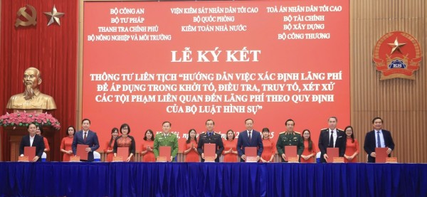 Ký kết Thông tư liên tịch hướng dẫn xác định lãng phí trong tố tụng hình sự